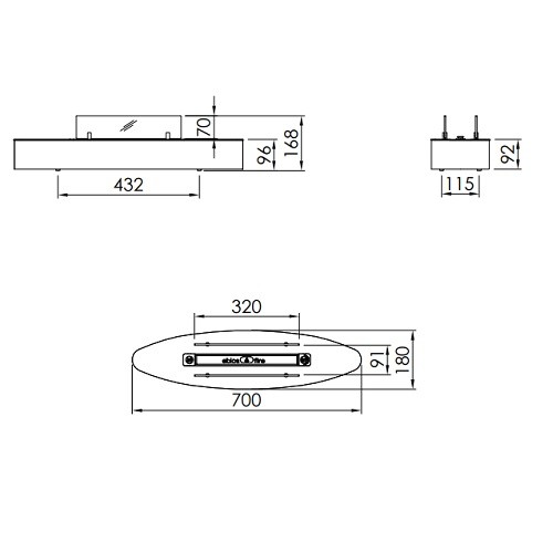 Bioethanol Kamin Spartherm Ebios Fire Elipse Base Mini