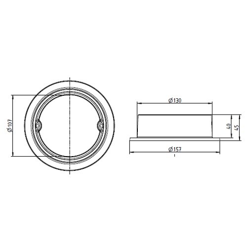 Leda - Rohrstutzen Ø 130 mm für K15 Kaminzubehör