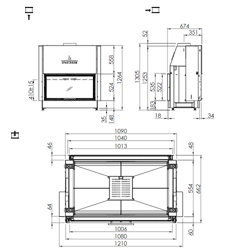 Spartherm Varia B-FDh Kamineinsatz 11 kW Schiebetür