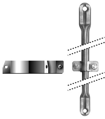 Abspannset für Schräder Future DW 1.500 - 2.500 mm verstellbar