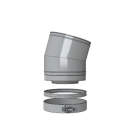 Bogen 15° segmentiert Ø200/130 mm - DRU LAS ES-I 200/130