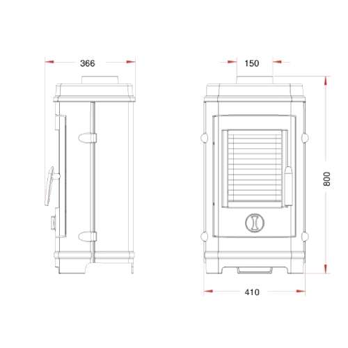 Invicta Remilly Kaminofen 7 kW