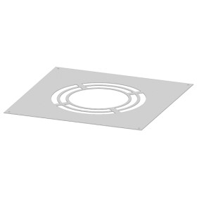 Deckenblende für Hinterlüftung, einteilig 1° - 65° - doppelwandig - Tecnovis TEC-DW-Standard