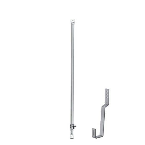Abspannstange verstellbar 1500-2500 mm inkl. Dachhaken universal - doppelwandig - Reuter-DW-Systeme