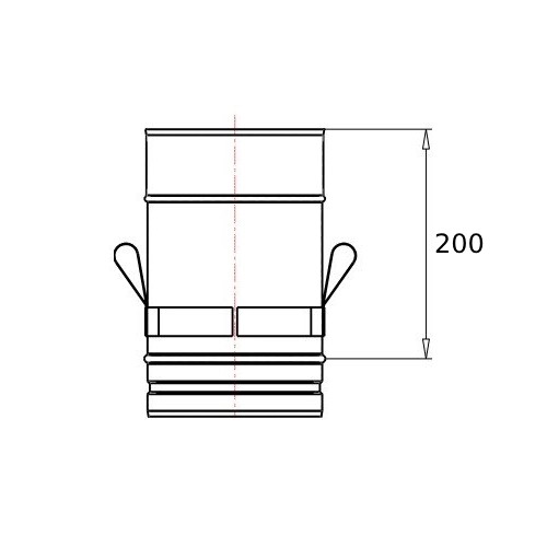 Ablasselement 250 mm - einwandig - Schiedel PRIMA PLUS