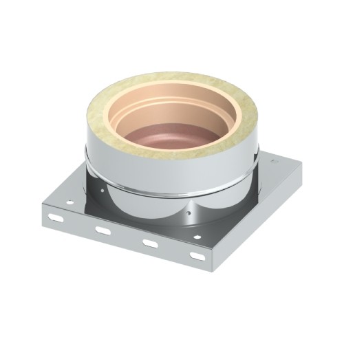 Edelstahlschornstein Bausatz Ø 120 mm - doppelwandig - Tecnovis TEC-Keramik