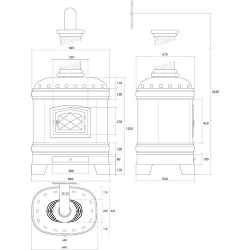 Sergio Leoni Castellana Kaminofen 14,6 kW