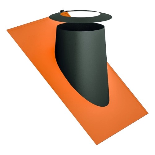 Dachdurchführung 36-45° mit Elastomerrand ziegelrot und Wetterkragen - doppelwandig - Jeremias DW-GREY Dachdurchführung 36-45° mit Elastomerrand ziegelrot und Wetterkragen - doppelwandig - Jeremias DW-GREY