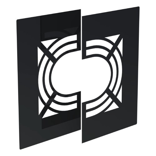Deckenblende für Hinterlüftung, zweiteilig, 31-45° - doppelwandig - Tecnovis TEC-DW-NOIR Deckenblende für Hinterlüftung, zweiteilig, 31-45° - doppelwandig - Tecnovis TEC-DW-NOIR