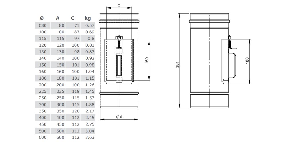 Reinigungselement mit Deckel 210 x 140 mm - einwandig für Tecnovis EW-SILVER