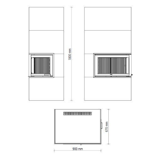Leda Fina go ES R Kamineinsatz 3,3 kW