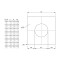 Vorschau: Wand-/ Deckenblende, einteilig 0° für Tecnovis TEC-DW-Classic und TEC-DW-Silver