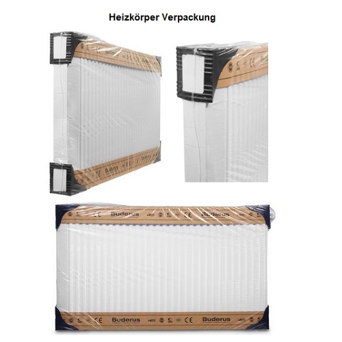 Heizkörper Komplett Set Buderus Logatrend C-Profil Typ 10 - Flachheizkörper
