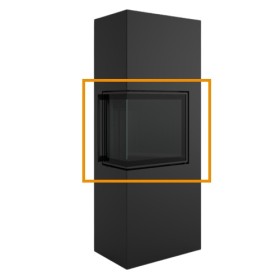 Spartherm - eboris 1300 ultra Schwarz (Schamotte Komplettsatz) für Lungo 2L / 2R Kaminzubehör