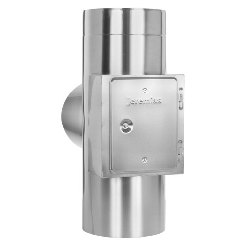 T-Anschluss 87° mit Reinigung gegenüberliegend (gleiche Höhe) - doppelwandig - Tecnovis TEC-DW-Design T-Anschluss 87° mit Reinigung gegenüberliegend (gleiche Höhe) - doppelwandig - Tecnovis TEC-DW-Design