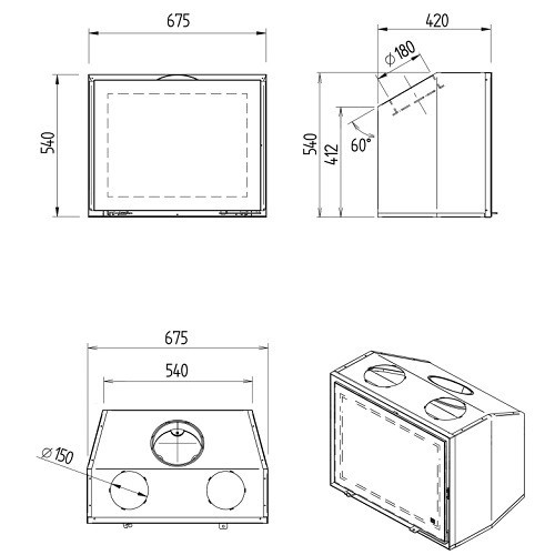 M-Design Interra 68 Kamineinsatz 10 kW