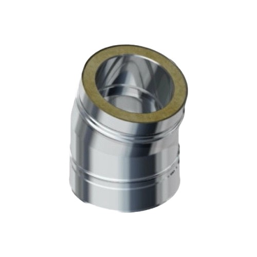 Bogen 15° - doppelwandig - Raab DW-FU Bogen 15° - doppelwandig - Raab DW-FU